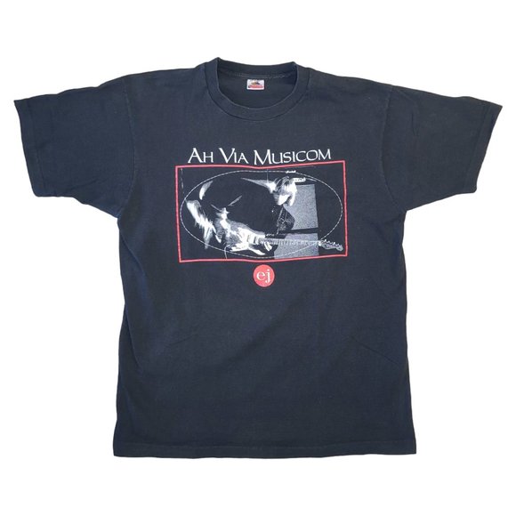 Chemise Noire Unisexe Eric Johnson Ah Via Musicom - Coton - Fabriquée Aux USA - Toutes Tailles S-5XL
